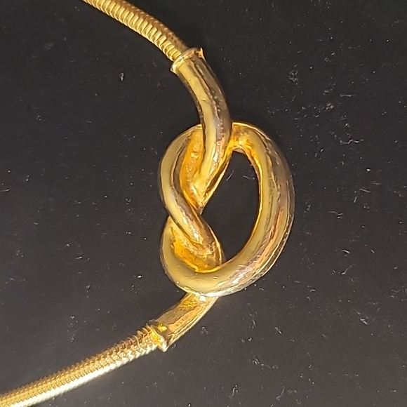 Kenneth Lane Gold Knot Necklace - Picture 2 of 4